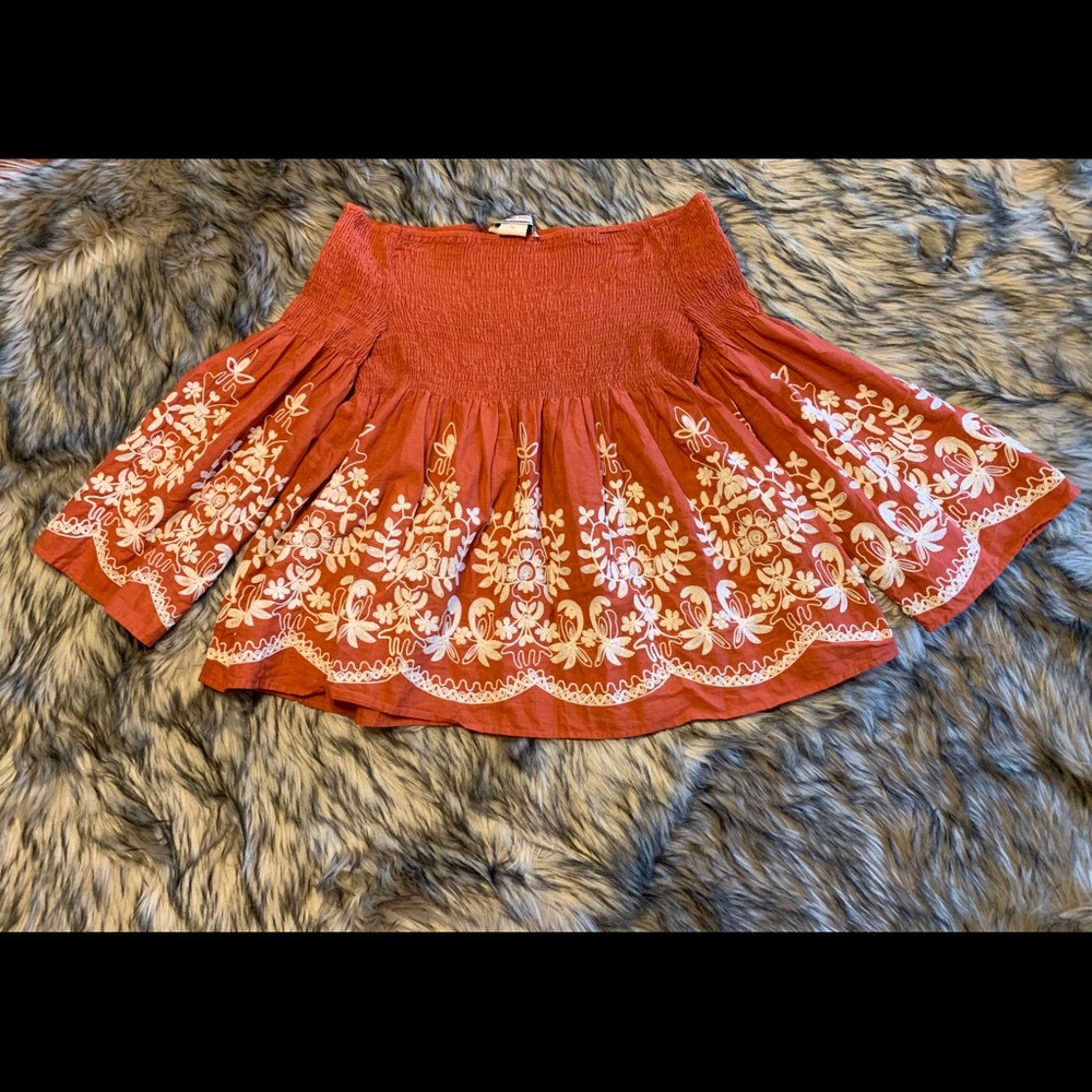 Flying Tomato off the shoulder Western Shirt